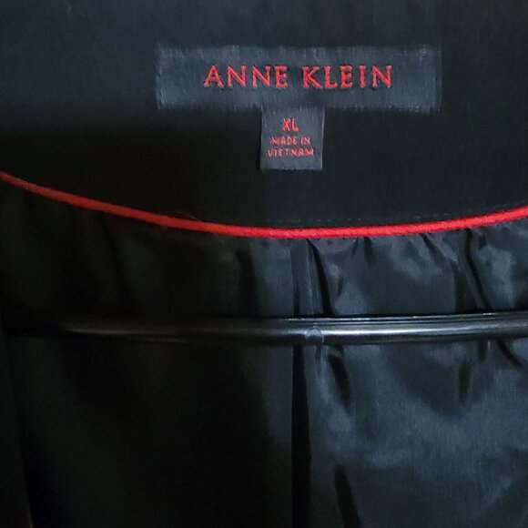 Anne Klein Classic Lined Hooded Jacket - Black (Sz XL) - Picture 5 of 8